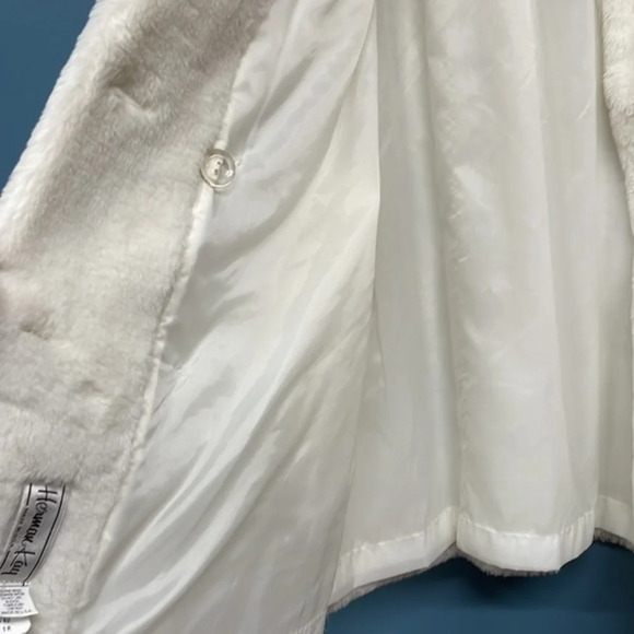 Vintage Off White Herman Kay Faux‎ Fur Jacket - Picture 11 of 11